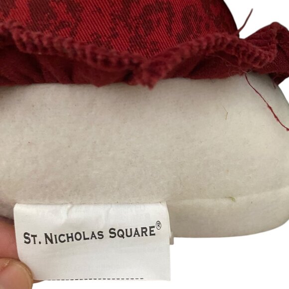 St. Nicholas Square Snowmen & Christmas Tree Plush Decor Figurine Draft Catcher - Picture 4 of 12